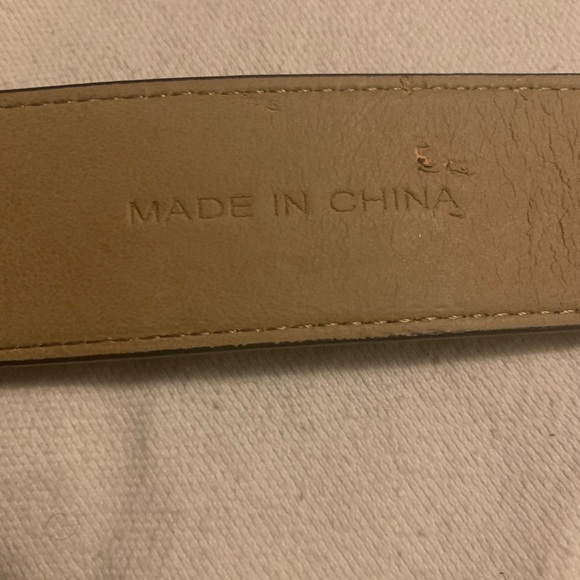 ✨⚡️💥Talbots Women Belt Size S Black Leather Exterior Gold Bamboo Buckle - Picture 5 of 11